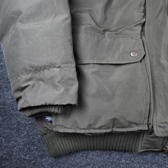 Woolrich Men's Dark Brown Down Insulated Faux Fur Hooded Parka Jacket Size L - Picture 11 of 16